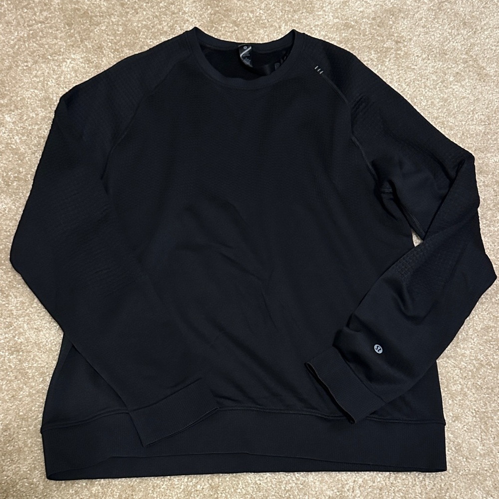 Men's Lululemon Textured Crewneck Sweater-Black L